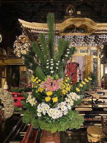 本願寺の仏華 観る お西さん 西本願寺 本願寺への参拝 参る 知る 観る