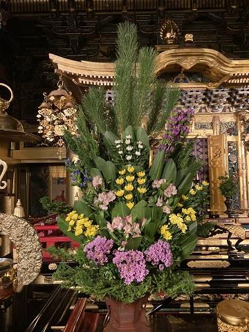 本願寺の仏華 観る お西さん 西本願寺 本願寺への参拝 参る 知る 観る